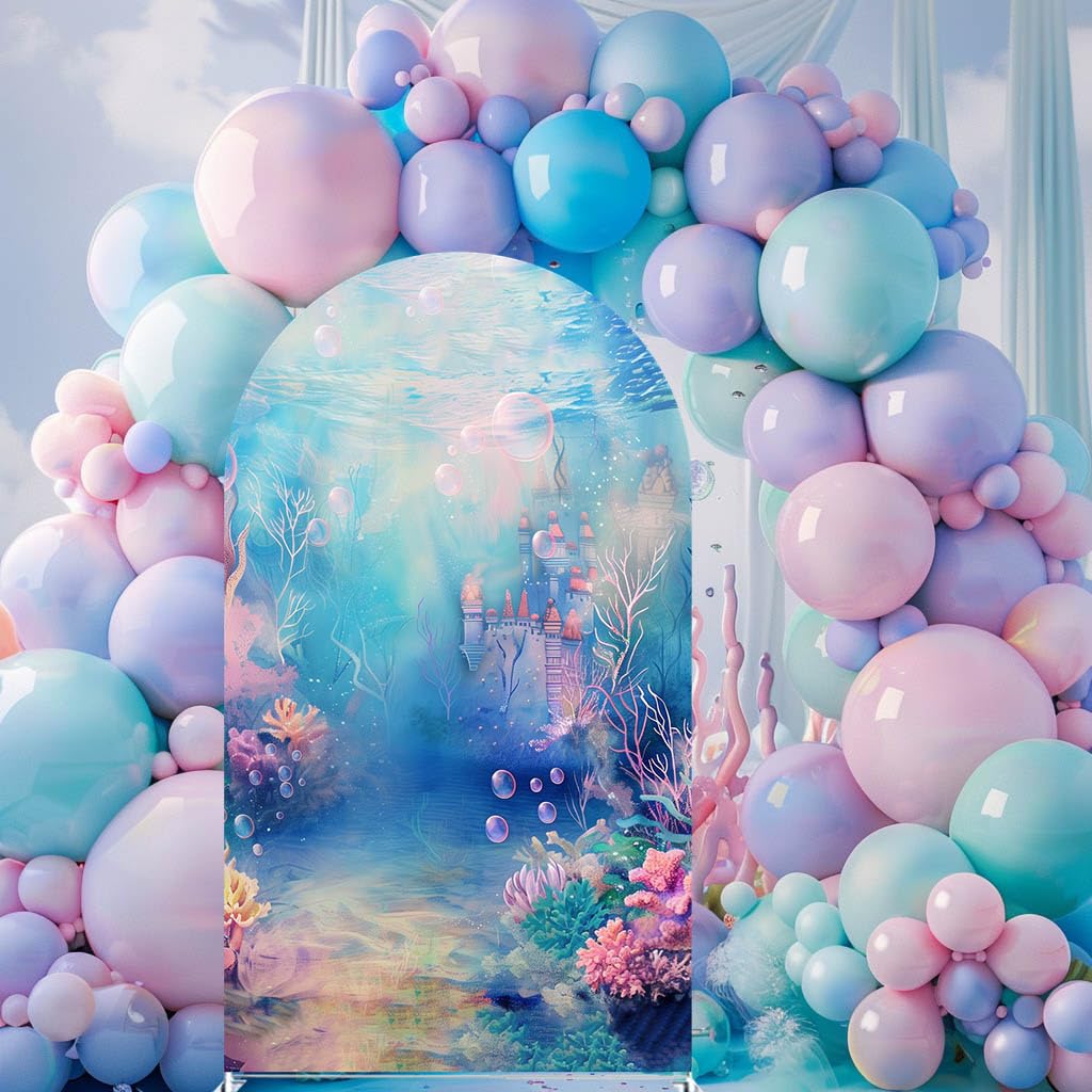 Amazon.com : Uoimystify Underwater Castle Arches Backdrop
